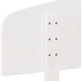 Headboard White 90 cm Solid Wood Pine 842519