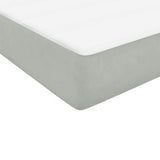 Box Spring Bed with Mattress&LED Light Grey 80x210 cm Velvet 3316953