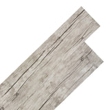 ZNTS Self-adhesive PVC Flooring Planks 2.51 m² 2 mm Oak Washed 342873