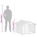 Dog House Anthracite 116,5x103x81,5 cm Galvanised Steel 171540