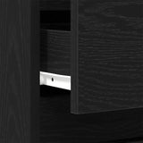 Bedside Cabinet 2 pcs Black oak 40 x 35 x 50 cm Engineered wood 863487