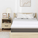 Mattress Topper White 120 x 200 x 6 cm Jaquard Fabric 4106181