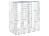 Gabion Basket with Cover 100x50x150 cm Galvanised Iron 3295154