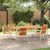 Garden Dining Set 7 pcs Solid Wood Teak 3334827