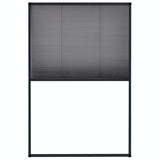 148665 Plisse Insect Screen for Windows Aluminium Anthracite 80x120 cm
