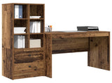 Desk with Drawer 2 pcs Old Wood 3337375
