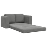 Folding Sofa Bed Dark Grey 148 x 71 x 83 cm Velvet 42030510