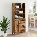 Highboard Old Wood 69.5 x 34 x 180 cm Engineered Wood 3415620