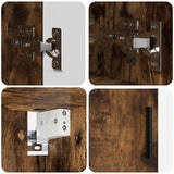 Bathroom Furniture Set 4 pcs Smoked Oak 3393088