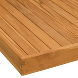 Serving Tray 70x70 cm Solid Teak Wood 315459