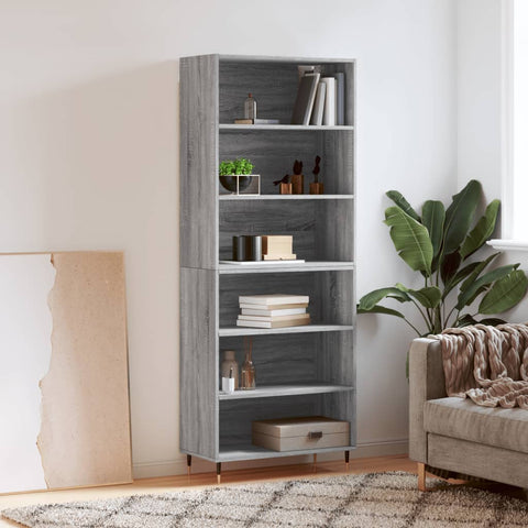 Highboard Grey Sonoma 69.5x32.5x180 cm Engineered Wood 3189555