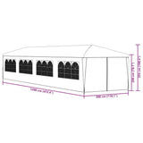 Garden Marquee 3x12 m Blue 91430