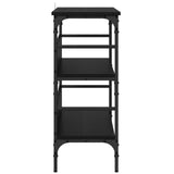Console Table Black oak 100 x 32 x 75 cm Engineered wood 883555