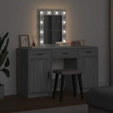 Dressing Table with Door Grey 50 x 41 x 135 cm Engineered Wood 3334259