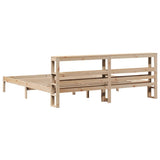 Bed Frame without Mattress 200x200 cm Solid Wood Pine 3305730