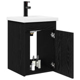 Bathroom Vanity Unit with Tap Black Oak 42 x 40 x 74.5 cm 889530