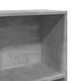 Bookcase Concrete Grey 80x30x152 cm Engineered Wood 857943
