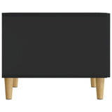 Coffee Table with Drawer Black 49 x 50 x 40 cm Engineered Wood 894736