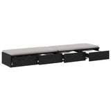 Bed Drawers Black Oak 135 x 36.5 x 16.5 cm Engineered Wood 866988