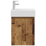 Bathroom Vanity Unit with Tap Old Wood 45.5 x 22.5 x 84 cm 889449