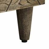 Bedside Cabinet Light Grey 40x33x46 cm Solid Wood Mango 4017798