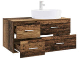 Bathroom Furniture Set 2 pcs Old Wood Engineered Wood 3403990