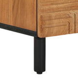 TV Cabinet with Drawer Brown 80 x 33 x 46 cm Solid Mango Wood 4017773