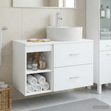 Bathroom Furniture Set 2 pcs White Engineered Wood 3403904