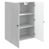 Wall-Mounted Cabinet High Gloss White 66 x 34.5 x 90 cm 898059