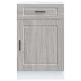 Kitchen Base Cabinet "Porto" Grey Sonoma Engineered Wood 853963