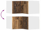 Wall Corner Cabinet LUCCA Old Wood 57 x 57 x 40 cm 884963