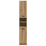 Bathroom Cabinet Artisan Oak 32x34x188.5 cm Engineered Wood 856944
