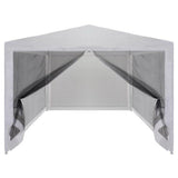 Party Tent with 4 Mesh Sidewalls 3x3 m 45108