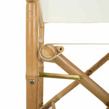 Folding Director's Chair 2 pcs Natural Bamboo 42028052
