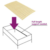 Bed Slats Replacement with 17 Slats 120x200 cm 340074