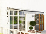 2.5 x 2m Electric Awning with Remote Controller, Aluminium Frame DIY Retractable Awning, UV30 Sun T3398P314734