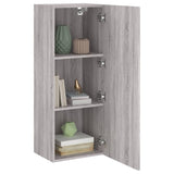 TV Wall Cabinet Grey Sonoma 40.5x30x102 cm Engineered Wood 836936