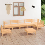 8 Piece Garden Lounge Set Solid Pinewood 3082742