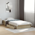 Bed Frame with Drawers without Mattress Sonoma Oak 90x200 cm 3280680