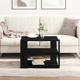 Coffee Table Black Oak 58 x 58 x 40 cm Engineered Wood 862608
