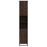 Bathroom Cabinet Brown Oak 35x37.5x188.5 cm Engineered Wood and Metal 3300884