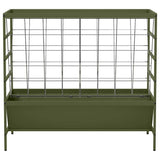 Livestock Feeder Olive Green 100 x 60 x 90 cm Cold-Rolled Steel 874658