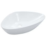 Wash Basin 58.5x39x14 cm Ceramic White 143901