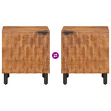 Bedside Cabinet 2 pcs Brown 40 x 33 x 46 cm Solid Mango Wood 4017897