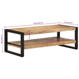 Coffee Table 120x55x40 cm Solid Wood Mango 351820