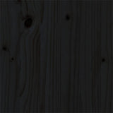 Bed Frame without Mattress Black Solid Wood 90x200 cm 815033