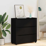 Storage Cabinet Black 80 x 31 x 81 cm Engineered Wood 888848