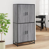 Highboard Grey Sonoma 68x35x139 cm Engineered Wood 3300833