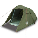 Camping Tent Tunnel 2-Person Olive Green Waterproof 4009630