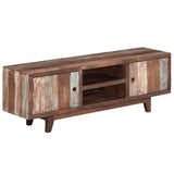 244960 TV Cabinet Solid Acacia Wood Vintage 118x30x40 cm